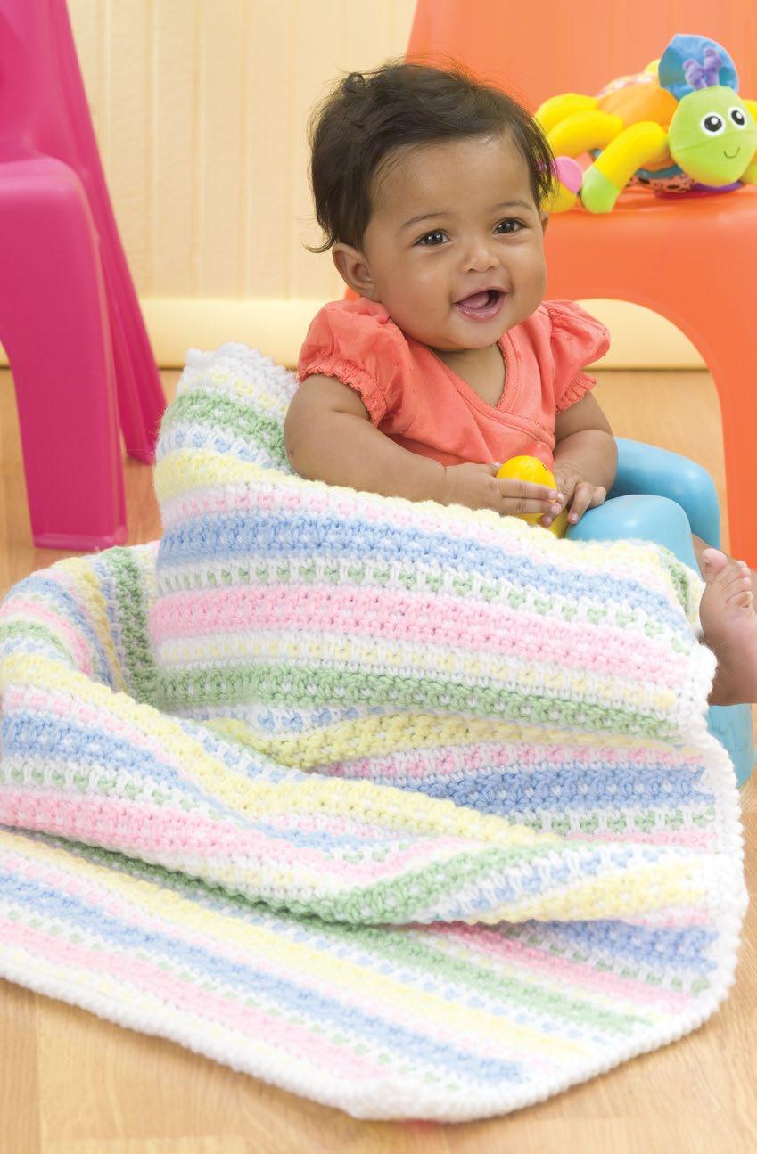 This easy-care blanket is perfect for comforting the newborn or for giving a toddler a