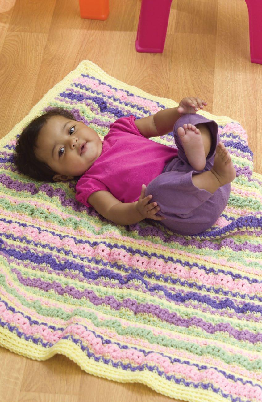 6 Pucker Up Crochet Blanket instructions on next page You ll enjoy watching this pattern come
