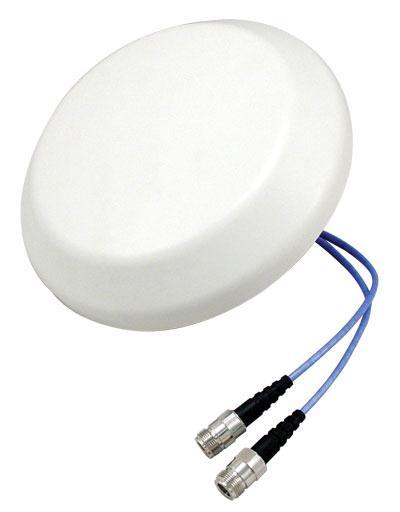 11b/g/n applications Features Frequency coverage for 700 MHz, 850 MHz, AWS and PCS bands Low Passive InterModulation (PIM) rated Antenna can receive both vertical and horizontal polarized signals