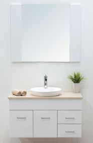 720 x 900mm Jeannie White Gloss Mirror. Guaranteed to suit any bathroom.