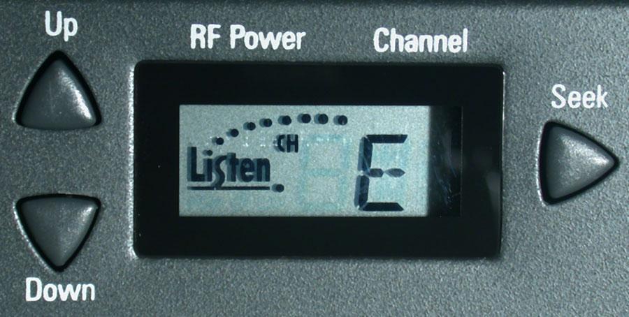 L-100 Stationary eceiver / Power Amplifier Setup Understanding the LCD display The front panel LCD provides important information to the operation of the L-100: Which channel(s) should I use?