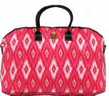 FG1849 Laminated Fabric Duffle with Shoulder Strap Anna Griffin Rose Collection 22" x 13" x 10",