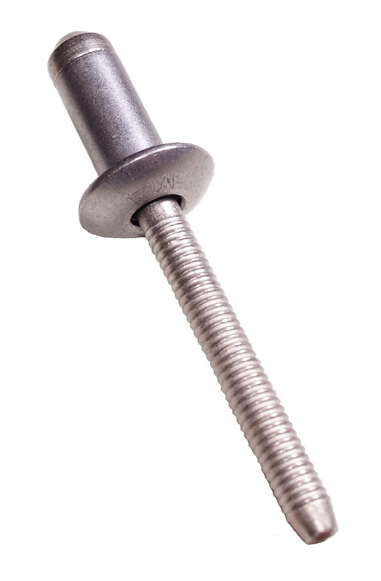 Huck Structural Blind Fasteners Stainless Steel Auto-BulbTM Attractive, rounded bulbing on blind side minimizes snag risk Tapered tip: for easy introduction
