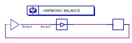 Harmonic Balance for Oscillator Simulation Calculating Large-Signal, Steady-State Oscillation Conditions Figure 3-2 illustrates a setup that uses the Harmonic Balance simulator and OscPort component.