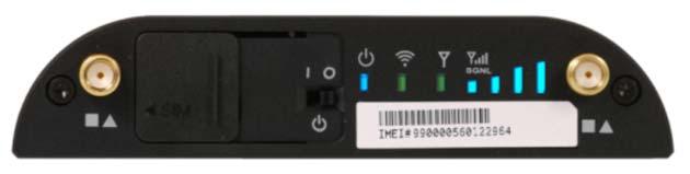 6. Once the primary access point has been connected to the power outlet and your network jack, the Power Status (blue/green) WAN Status lights (blue/green) and Network connection indicator (orange)