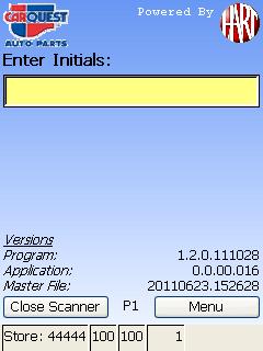 Key your Store Number and Press ENT (Enter). 3. The scanners will register shortly after pressing ENT and will automatically pick-up any Master file updates. 4.