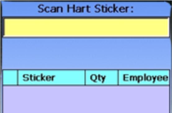 SCREEN LEGEND Pending Stickers Indicator P = Scanner