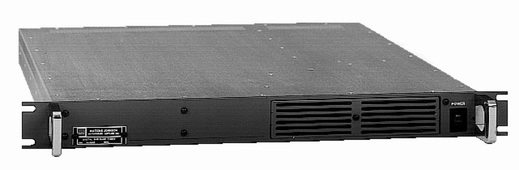 May 1996 Technical Data WATKNS-JOHNSON Digital Sub-band Tuner WJ-9488 The WJ-9488 Digital Sub-band Tuner uses advanced Digital Signal Processing (DSP), Application-Specific ntegrated Circuits (ASC),
