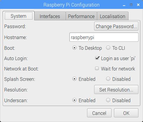 Setting up the Raspberry Pi 3 Click Preferences Raspberry Pi Configuration Set Password Default is raspberry Set Locale,