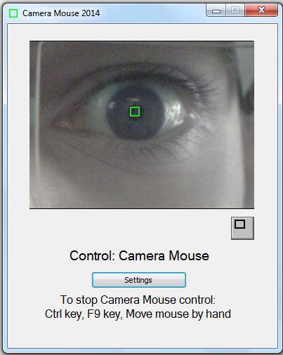 4.1Camera mouse software Camera Mouse is a program that allows control the mouse pointer on a Windows computer just by moving the eye.