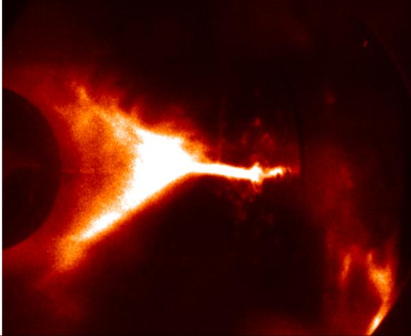 Images of Pre-Ionized Jets Argon jet formed with a combination of