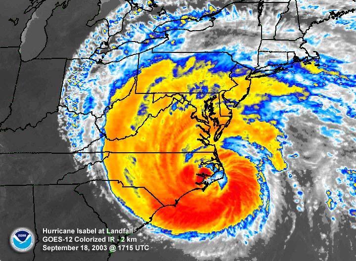Storm Surge in the Chesapeake Storm tracks of hurricanes and nor easters