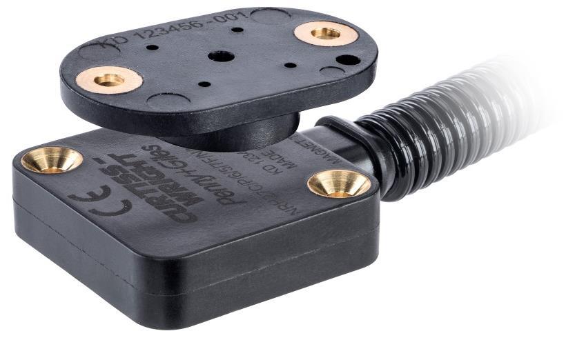 options Flying-lead option Protective cable conduit option The NRH27C is a CANbus output sensor from the family of NRH27x No-Contact, Rotary Position Sensors that offers the optimal combination of