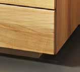 oil, oak white oil, wild oak white oil wild arrangement only available for fronts drawers: full-pull out mechanism in metal and