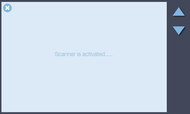 scanner has been correctly installed the screen