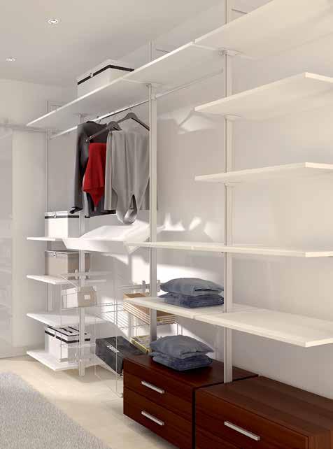 Manufactured in northern Italy, this range of products will allow you to create a wardrobe frame system, hanging bookshelf, a room divider or even a book display case the possibilities