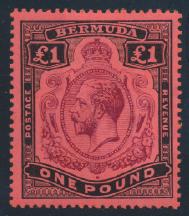 ..scott U$275 Bermuda 2013 2014 2013 #97 1932 12sh6d King George V, used with part St Georges c.d.s. cancel, very fi ne.