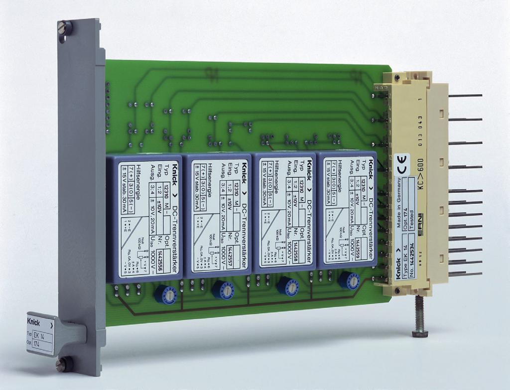 Universal Isolation Amplifiers IsoAmp 11000/12000 Universal isolation amplifiers for ±20 mv to or input signals.