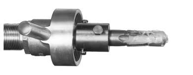 Instructions for Installing and Operating A-3 Drilling & Tapping Machine 6 C. ATTACH TOOL TO BORING BAR 1. Slide drift pin in boring bar socket so that head end is exposed. 2.