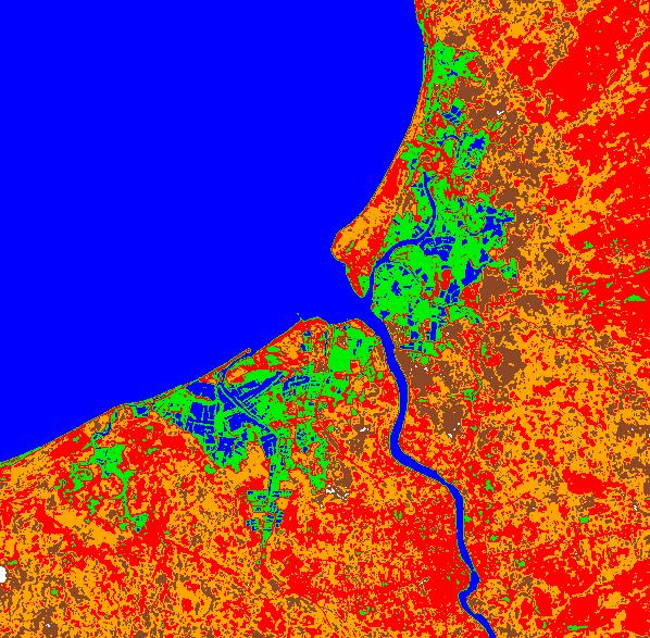 NIR Band of Landsat 7 ETM+ Example: Histogram of DN values
