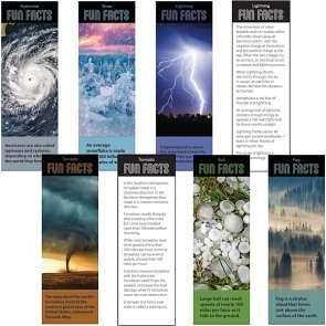 - WL13708580- Fun Facts Weather Bookmarks 2" x 6" 6