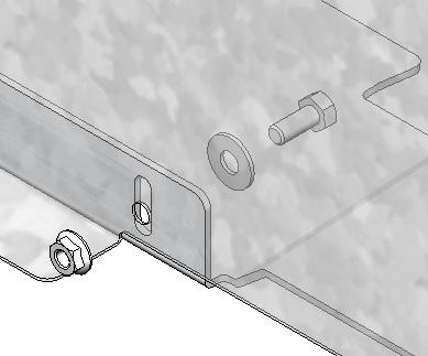 2.3.2 Put the assembled partition in place, then bolt the driver and passenger side panels to