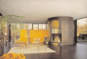 1906, USA, Johnson House, (Glass House), interior view, 1949, New Canaan, Connecticut,