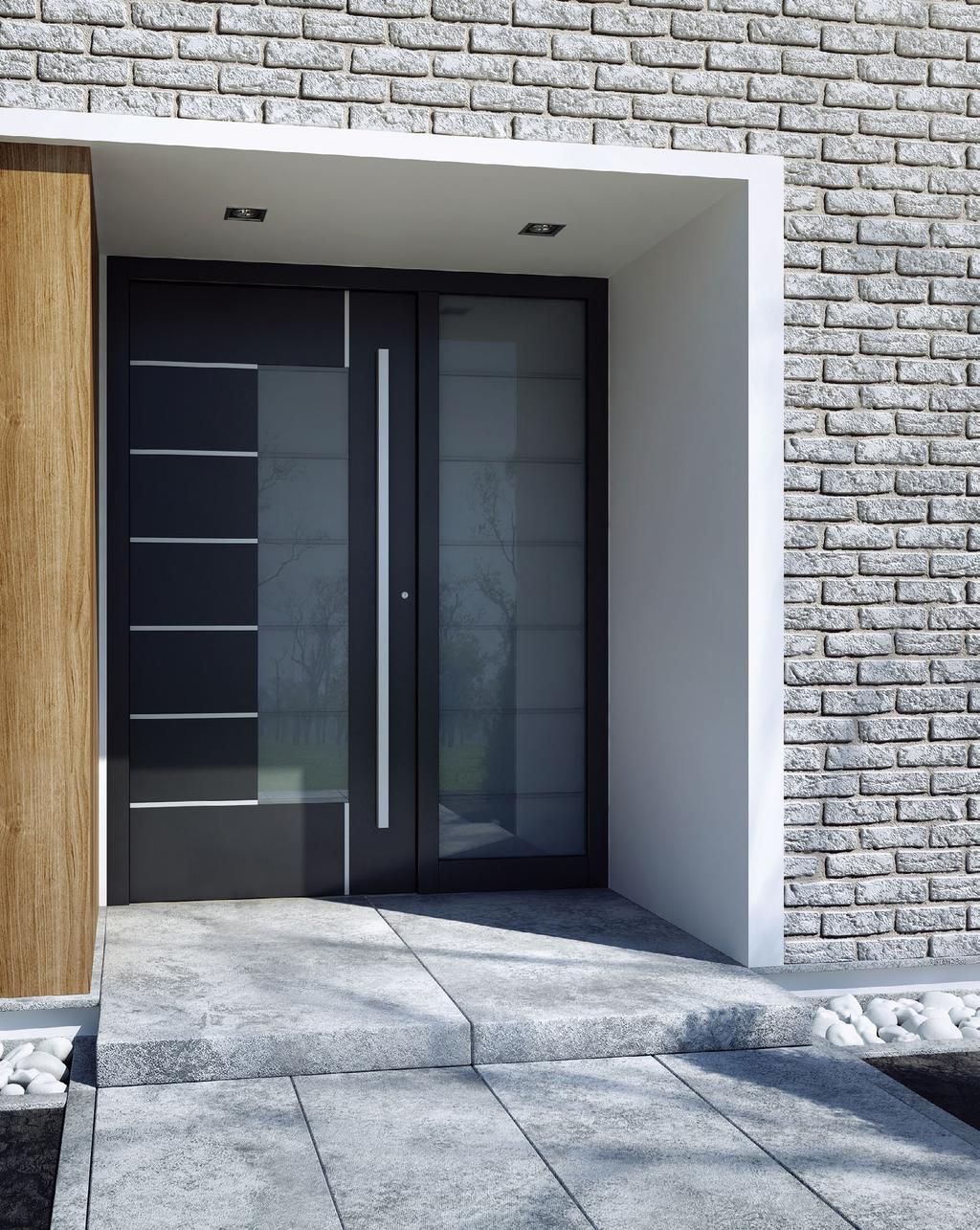 PANELLED DOOR ECO-HOME with Aluprof Front entry doors; aren t they one of the most important parts of our home?