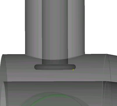 E-coupling with larger disk at the end of the antenna is