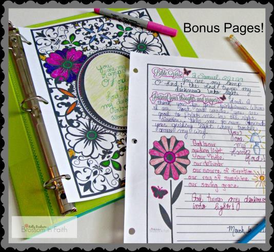 Special Bonus: You are going to love this! Located in the back of this color journal is a blank color sheet and journal page.