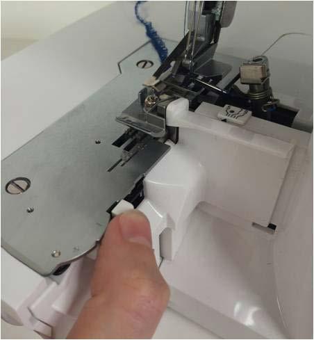 BERNINA L 450 / L 460 MACHINE SETTINGS OVERVIEW ROLLED HEM SELECTION LEVER The Rolled Hem Selection Lever is located on the stitch plate.