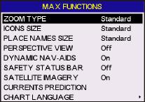 6. MAP FUNCTIONS 6.0 MAX FUNCTIONS MENU 1. Press [MENU], move the ShuttlePoint knob to highlight SETUP MENU and press [ENT]. 2.