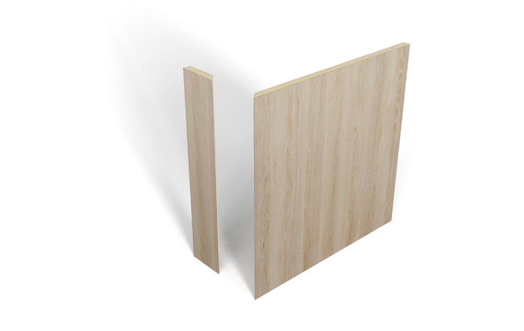 CONSTRUCTION MITRED JOINT DIMENSIONS D3 D2 EDGEBAND END PANEL D1 FEATURES 1mm edging delivers a smooth, radiused edge Rounded corners add protection to edges by reducing opportunities for damage Our