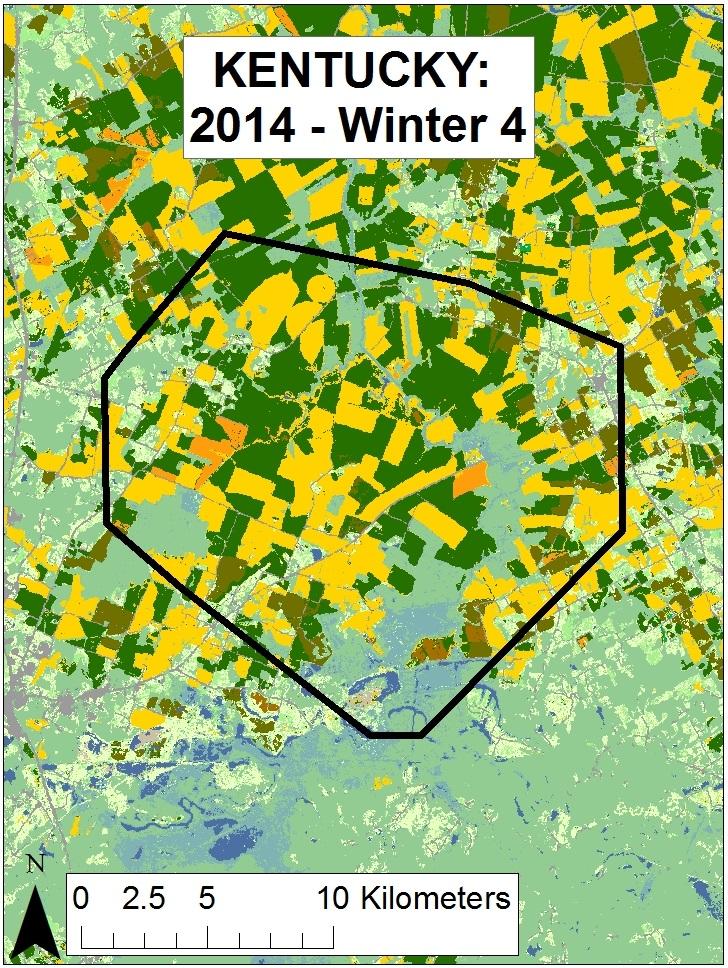 Winter Use Areas Home range size: 182.