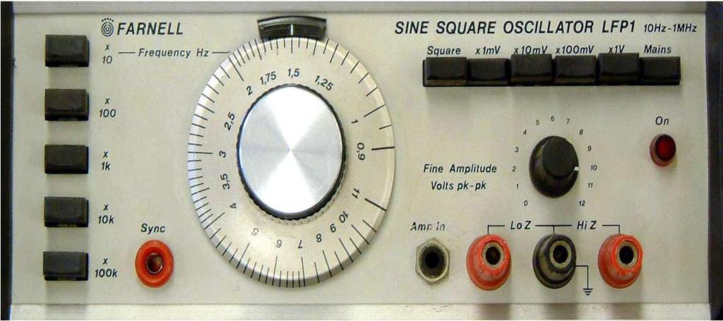 (for pure tones as a function of their frequency) 33 34 The minimal audiometer What comes out of the oscillator?