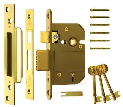 BRITISH STANDARD HIGH SECURITY FORTRESS CLASSIC MORTICE LOCK BS3621:2007 This 5 lever British Standard High Security Mortice Lock to BS3621:2007 standard meets the exacting demands of the insurance