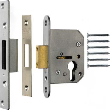 The Euro Pro-Fit features an easily reversible latch bolt, making the lock suitable for left or right hinged doors. Rebate Sets for the Euro Pro-Fit Range are available separately.