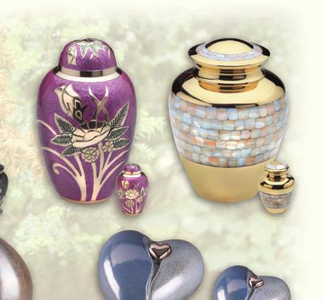 Cremation Urns Examples of the LoveUrns range, manufactured from high quality