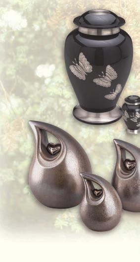 Please ask for our specialist brochure. Two examples of ceramic urns.