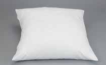 THE BEDROOM BEDDING Wash at 40 C - Made in Normandy ANTI-BACTERIAL PILLOW REF 515 Outer: 100% white cotton - Filling: 70% hollow silicon polyester fibres and