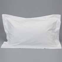 PILLOWCASE Oxford-style with inner flap 65 x 65cm or 50 x 75cm BOLSTER CUSHION COVER Simple hems 4x4cm Single bed 90 x