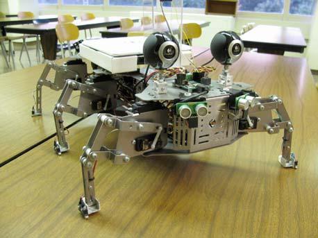 Matched SIFT features between two different images of a textbook. 4.2 Hexapod Vehicle This section describes the implementation of CRS on a six-legged vehicle, shown in Figure 5.