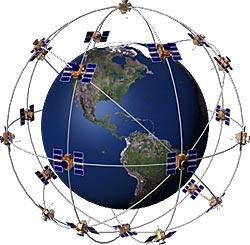 4 MHz, containing identity of satellite location of satellite the satellite s status date and time when signal was sent Several monitor stations constantly receive satellite data and forward data