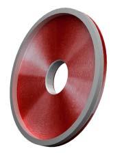6A2 FLAT RECESSED GRINDING WHEELS α 0 Used for sharpening and finishing (top grinding) of circular saw teeth and other tungsten carbide tools.