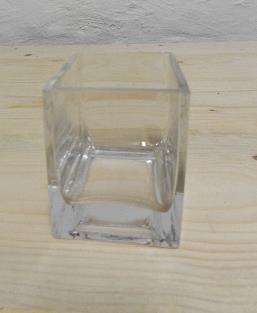 3 Clear Candle Holders on