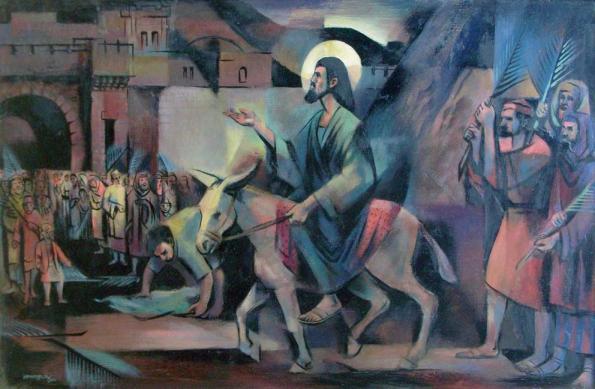 20. Triumphal Entry 1956 oil on