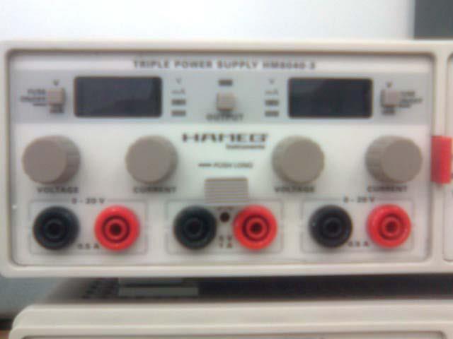 Power Supply The power supply used in the lab contains two 0-20V