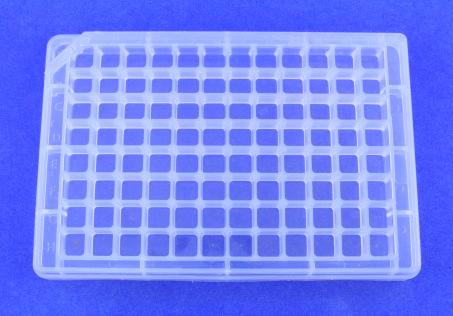 Optional Magnetic Separation Block to use with the VP 407AM-N: The destination microplate with the detached Cover Plate