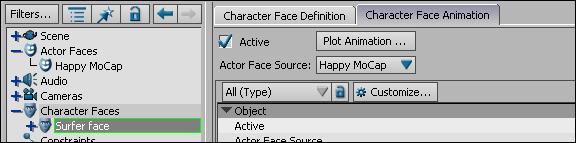 Make sure that the expressions are associated with the correct shapes by selecting an expression, and viewing the shape values in the Shapes list and the effect on the character and Preview model.