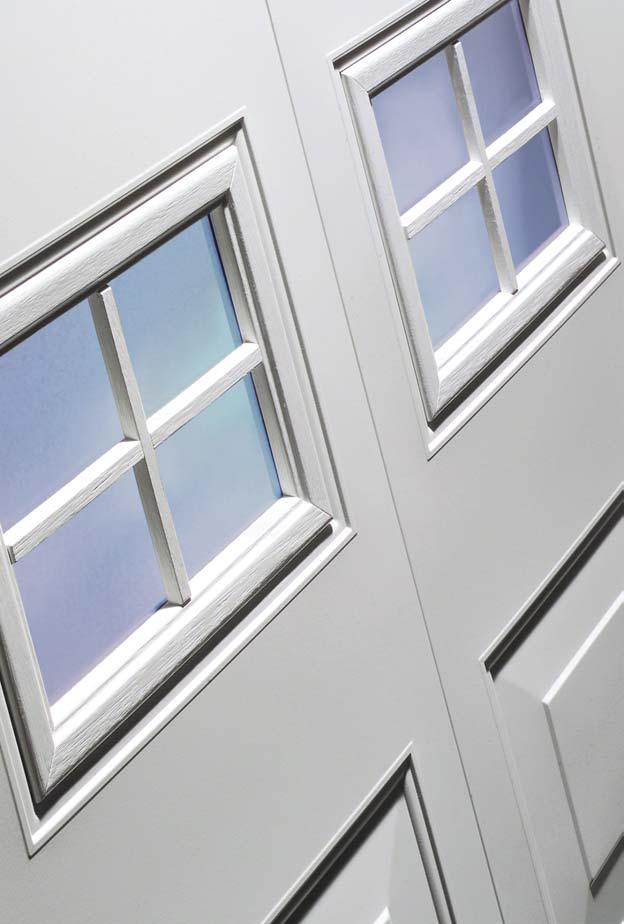 Let your garage see the light of day A door with glazing saves